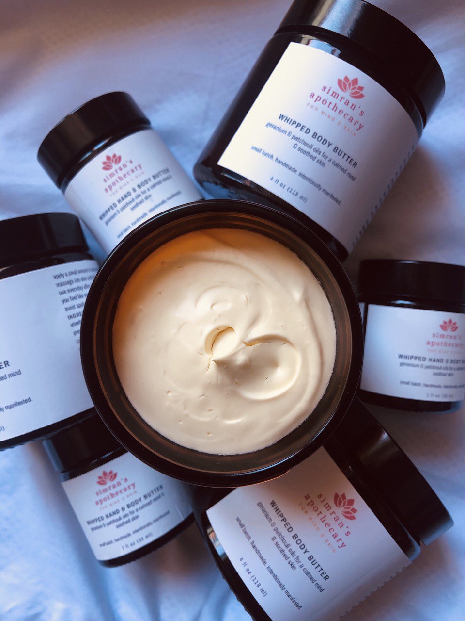 geranium & patchouli whipped hand & body butter