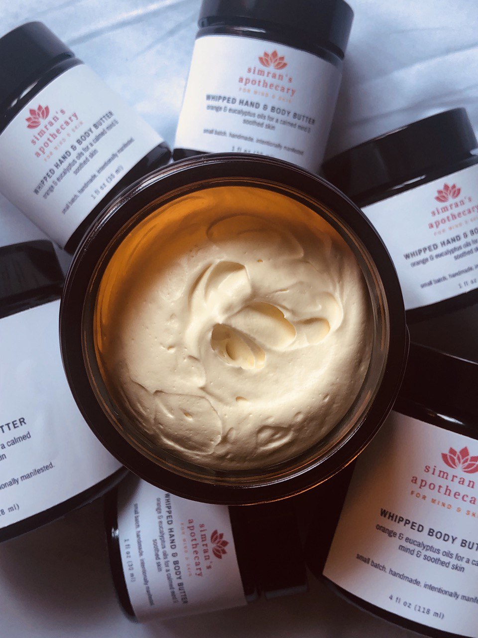 orange eucalyptus whipped hand & body butter